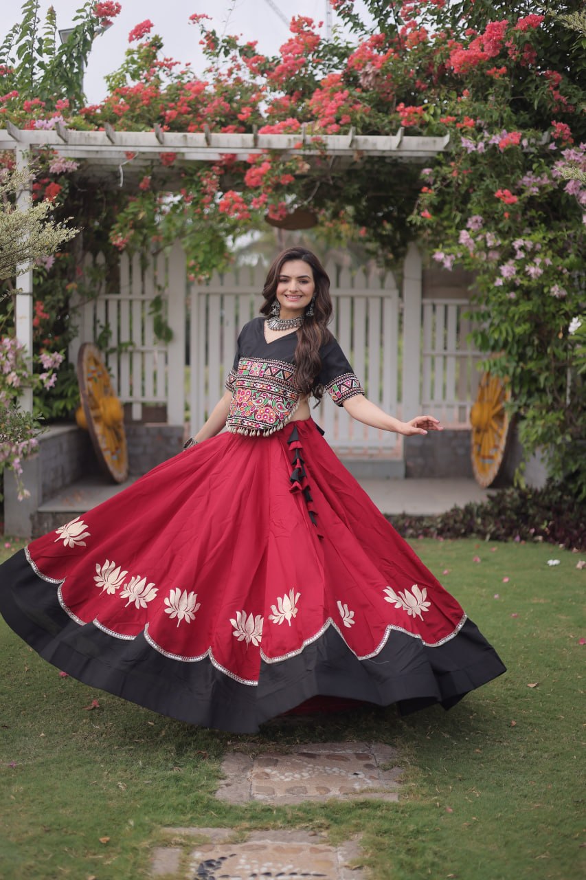 Designer Kutchi Gamthi Lehenga Choli ClothsVilla