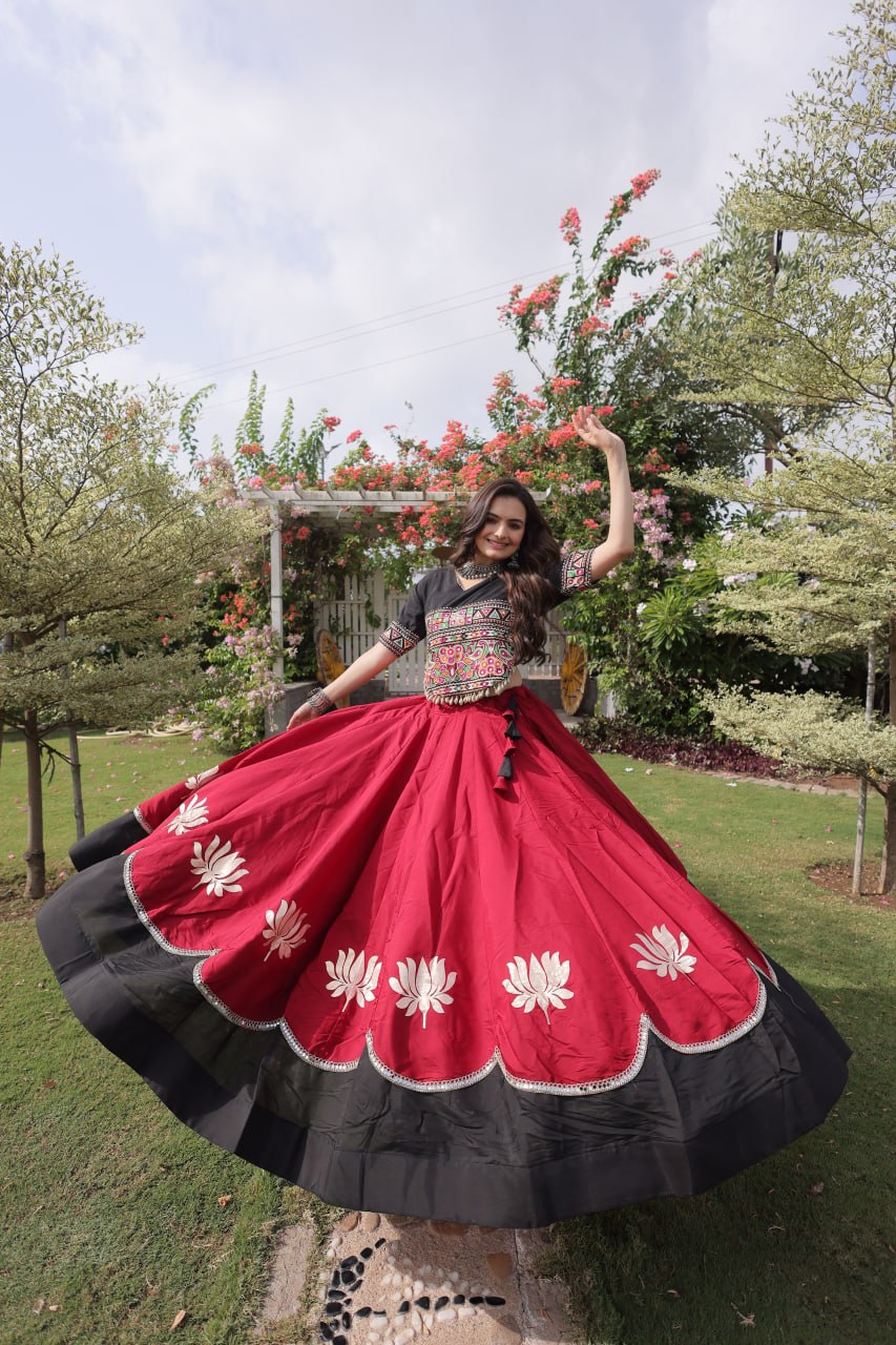Designer Kutchi Gamthi Lehenga Choli ClothsVilla