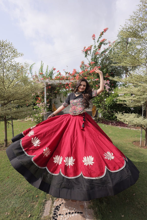 Designer Kutchi Gamthi Lehenga Choli ClothsVilla