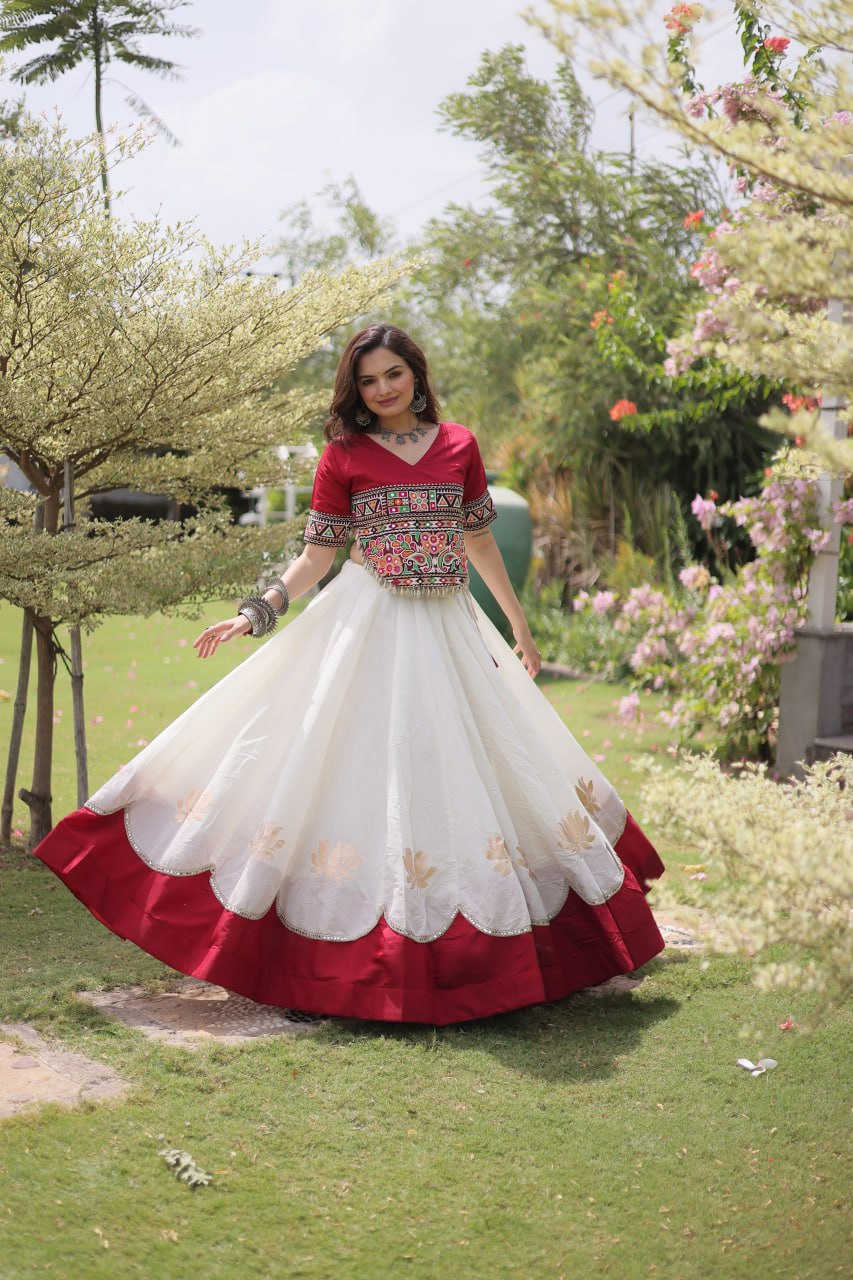 Designer Kutchi Gamthi Lehenga Choli ClothsVilla