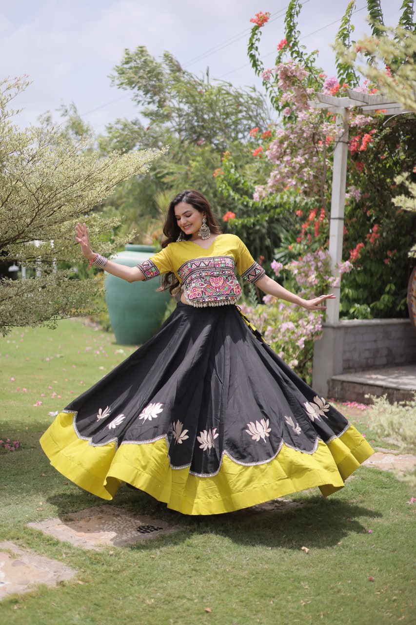 Designer Kutchi Gamthi Lehenga Choli ClothsVilla