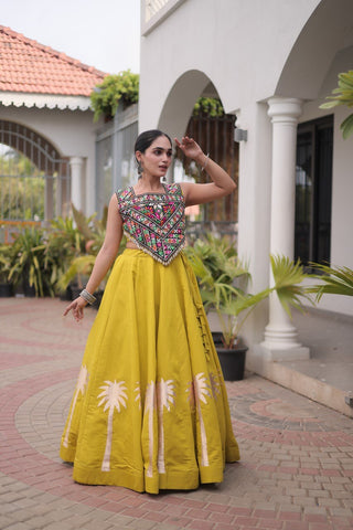 Designer Lehenga Choli with Gota Work ClothsVilla
