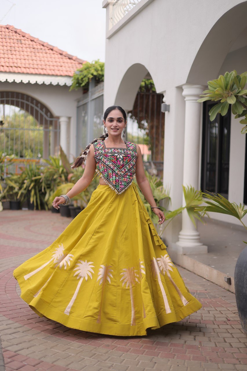 Designer Lehenga Choli with Gota Work ClothsVilla