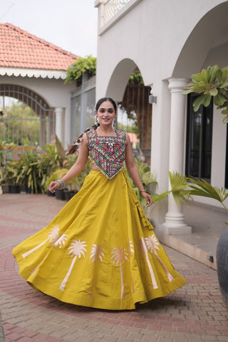 Designer Lehenga Choli with Gota Work ClothsVilla