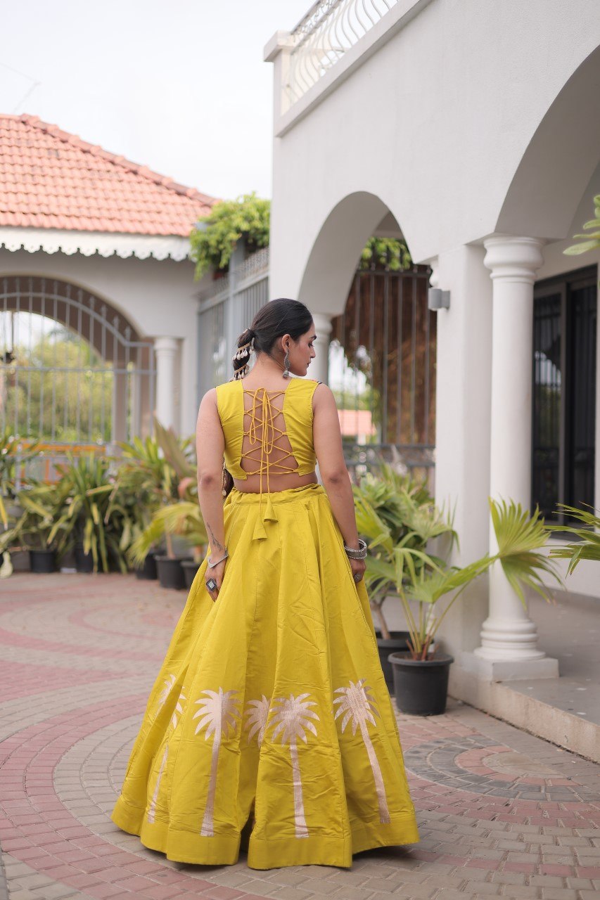 Designer Lehenga Choli with Gota Work ClothsVilla