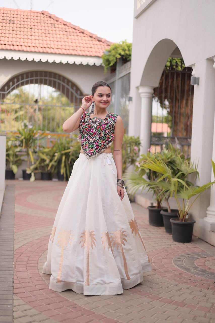 Designer Lehenga Choli with Gota Work ClothsVilla
