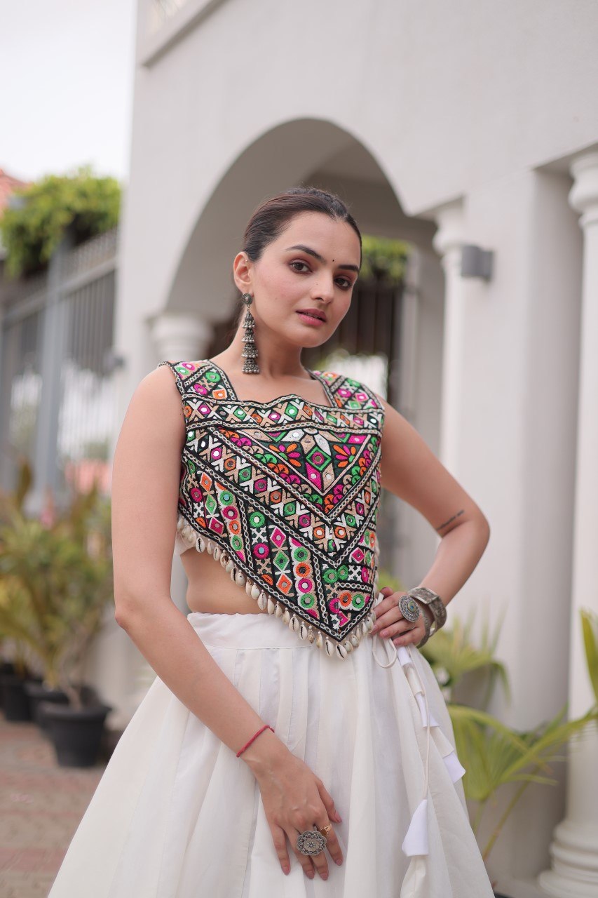 Designer Lehenga Choli with Gota Work ClothsVilla