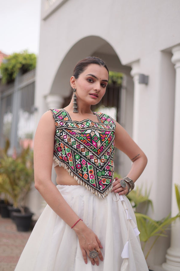 Designer Lehenga Choli with Gota Work ClothsVilla