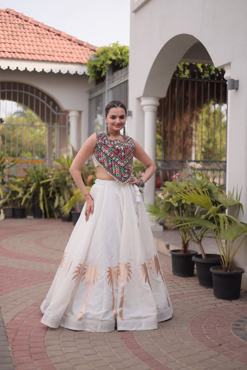 Designer Lehenga Choli with Gota Work ClothsVilla