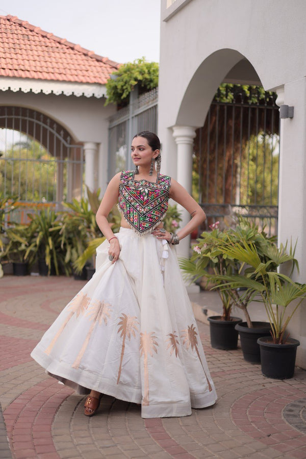 Designer Lehenga Choli with Gota Work ClothsVilla