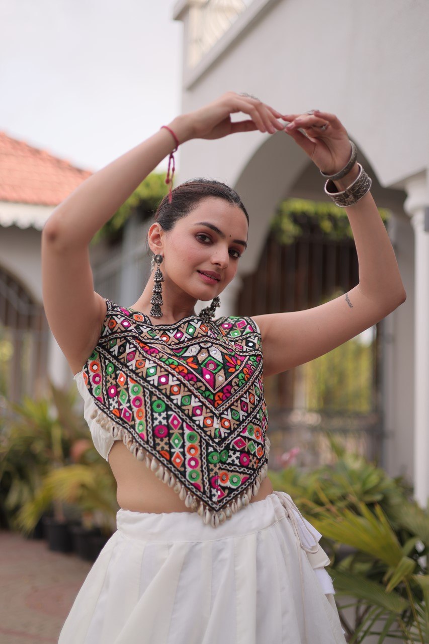 Designer Lehenga Choli with Gota Work ClothsVilla