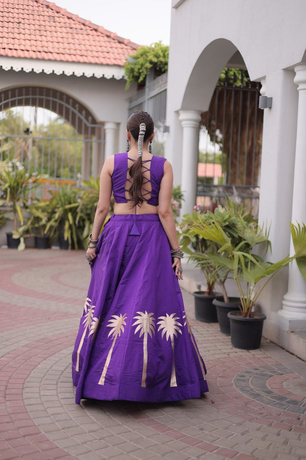 Designer Lehenga Choli with Gota Work ClothsVilla