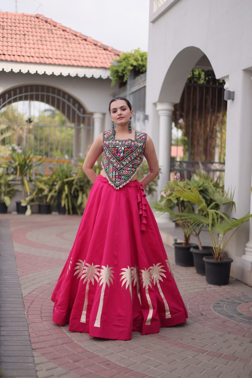 Designer Lehenga Choli with Gota Work ClothsVilla