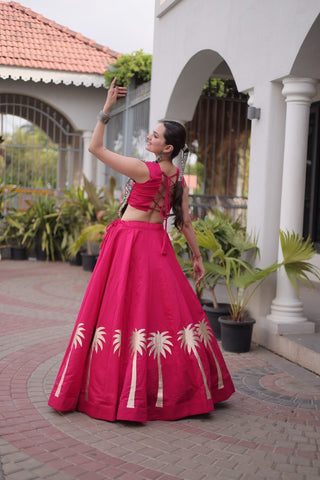 Designer Lehenga Choli with Gota Work ClothsVilla