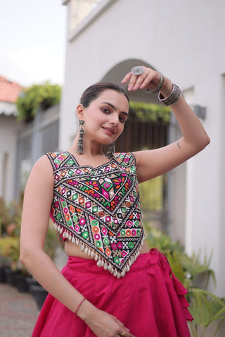 Designer Lehenga Choli with Gota Work ClothsVilla