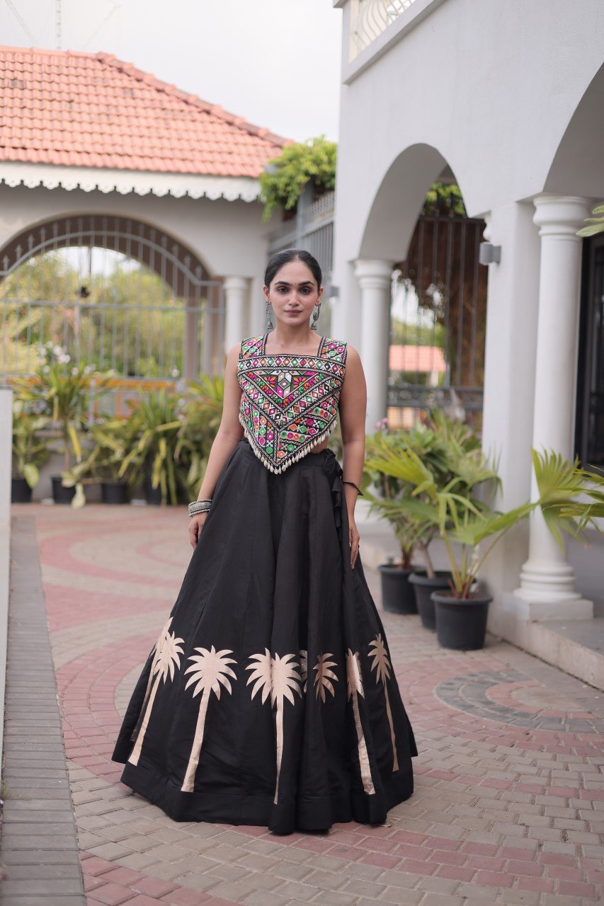 Designer Lehenga Choli with Gota Work ClothsVilla