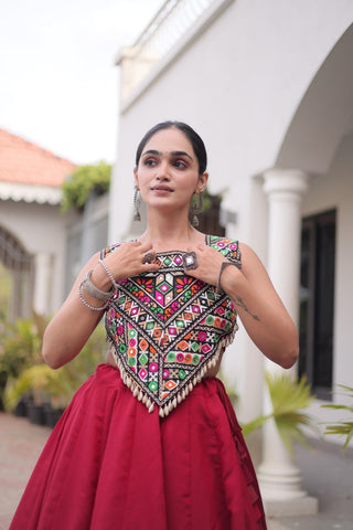 Designer Lehenga Choli with Gota Work ClothsVilla