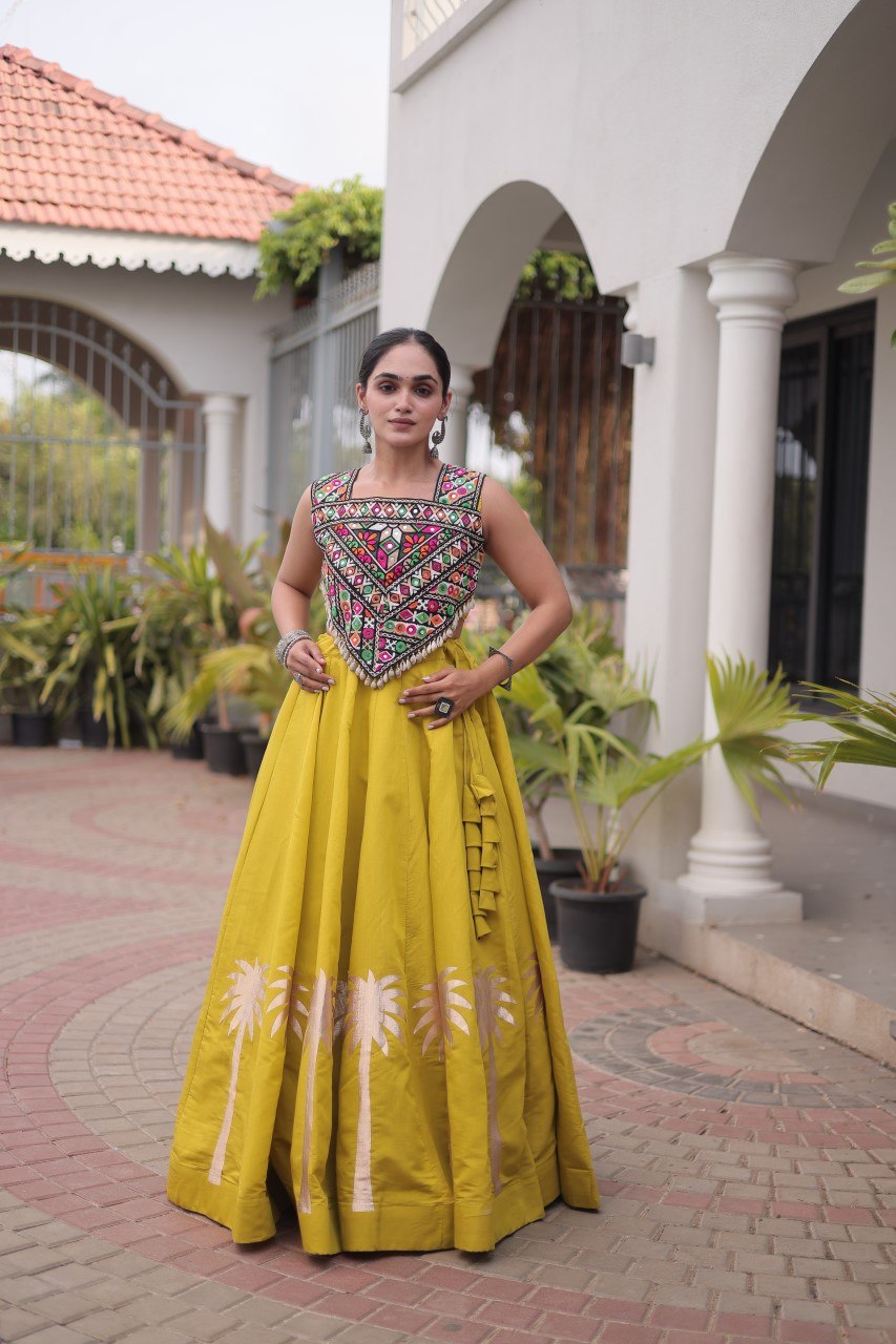 Designer Lehenga Choli with Gota Work ClothsVilla