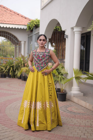 Designer Lehenga Choli with Gota Work ClothsVilla