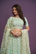 Load image into Gallery viewer, Pista Designer Net Lehenga Choli Set ClothsVilla