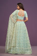 Load image into Gallery viewer, Pista Designer Net Lehenga Choli Set ClothsVilla