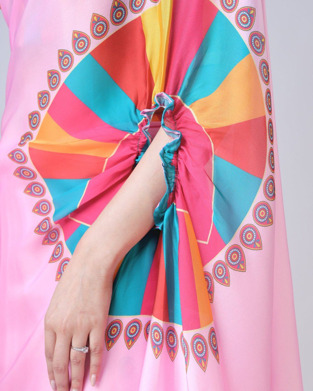 Designer New Launch – Freehand Saree with Handsfree Mandala Innovation ClothsVilla