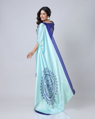 Designer New Launch – Freehand Saree with Handsfree Mandala Innovation ClothsVilla