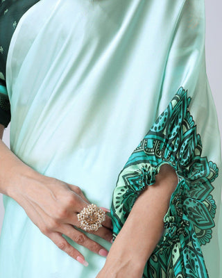 Designer New Launch – Freehand Saree with Handsfree Mandala Innovation ClothsVilla