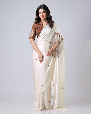Designer New Launch – Freehand Saree with Handsfree Mandala Innovation ClothsVilla