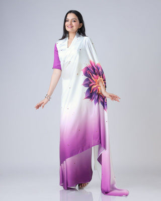 Designer New Launch – Freehand Saree with Handsfree Mandala Innovation ClothsVilla