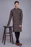 Designer Printed Black Color Kurta for Mens Wear Collection Clothsvilla