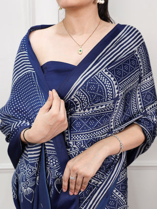 Designer Satin Silk Printed Saree ClothsVilla
