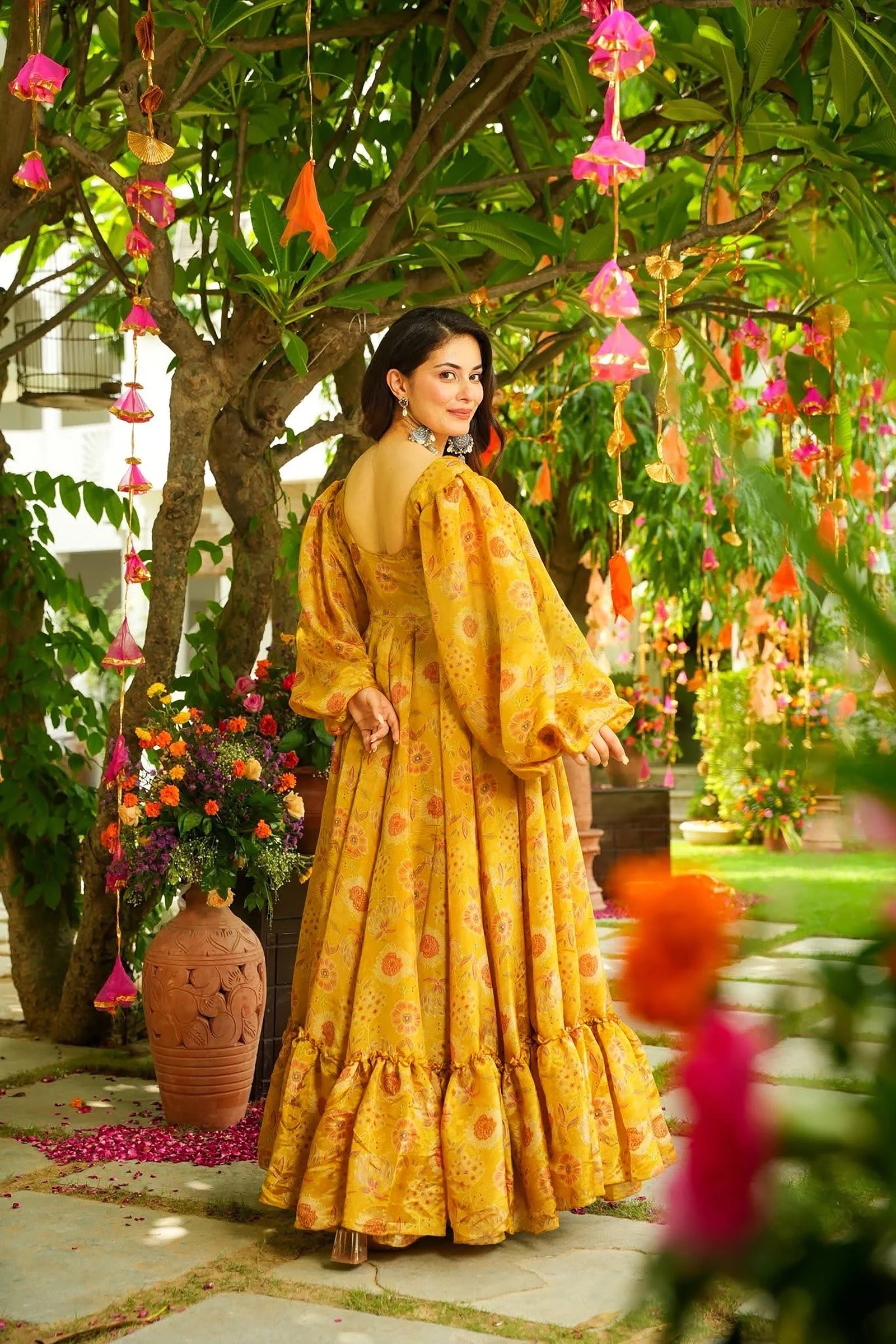 Digital Print Full Flare Anarkali Gown Collection for Women Clothsvilla