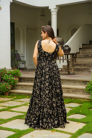 Digital Print Full Flare Anarkali Gown Collection Clothsvilla