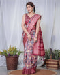 Load image into Gallery viewer, Luxurious Maroon Banarasi Silk Saree with Paisley Print and Tassels BANARASI PRINTED