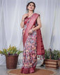 Load image into Gallery viewer, Luxurious Maroon Banarasi Silk Saree with Paisley Print and Tassels BANARASI PRINTED