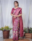 Majestic Maroon Floral Banarasi Silk Saree with Zari Weave and Tassels BANARASI PRINTED