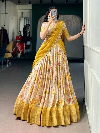 Dola Chex Floral Printed Lehenga Choli ClothsVilla