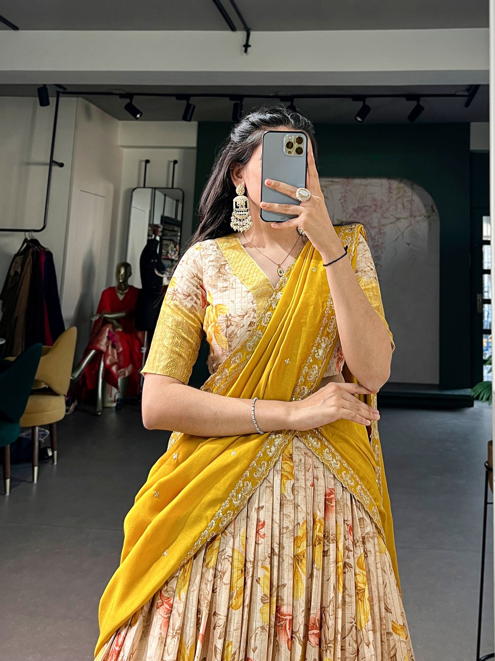 Dola Chex Floral Printed Lehenga Choli ClothsVilla