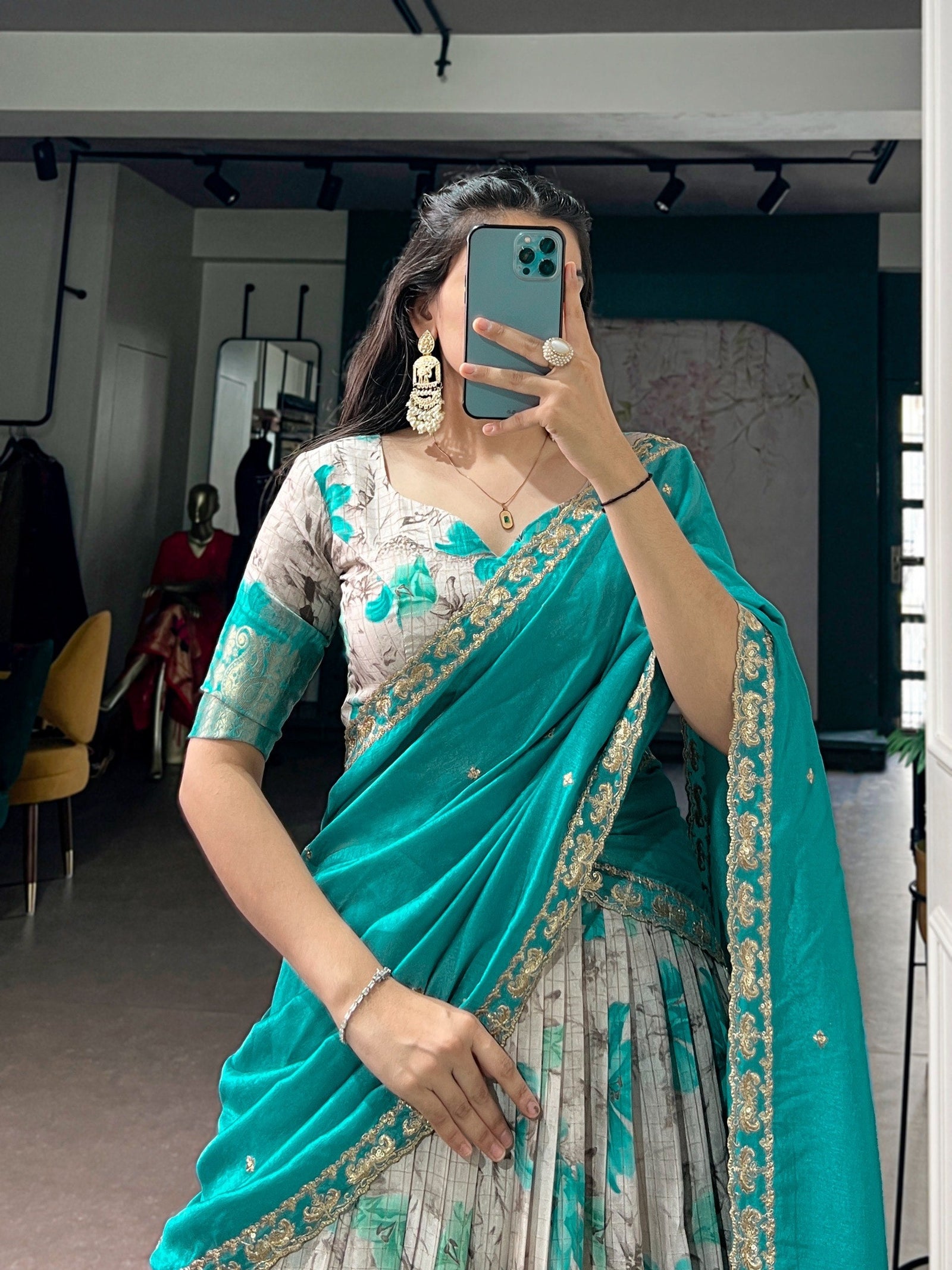 Dola Chex Floral Printed Lehenga Choli ClothsVilla