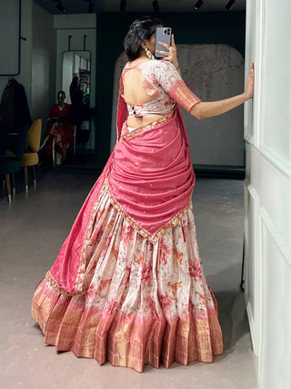 Dola Chex Floral Printed Lehenga Choli ClothsVilla