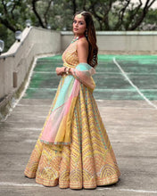 Load image into Gallery viewer, Dola Silk Lehenga Choli Set with Exquisite Sequined Embroidery ClothsVilla