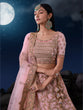 Load image into Gallery viewer, Dreamy Pink Lehenga Choli Set - Soft Net, Exquisite Embroidery ClothsVilla