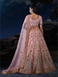 Load image into Gallery viewer, Dreamy Pink Lehenga Choli Set - Soft Net, Exquisite Embroidery ClothsVilla