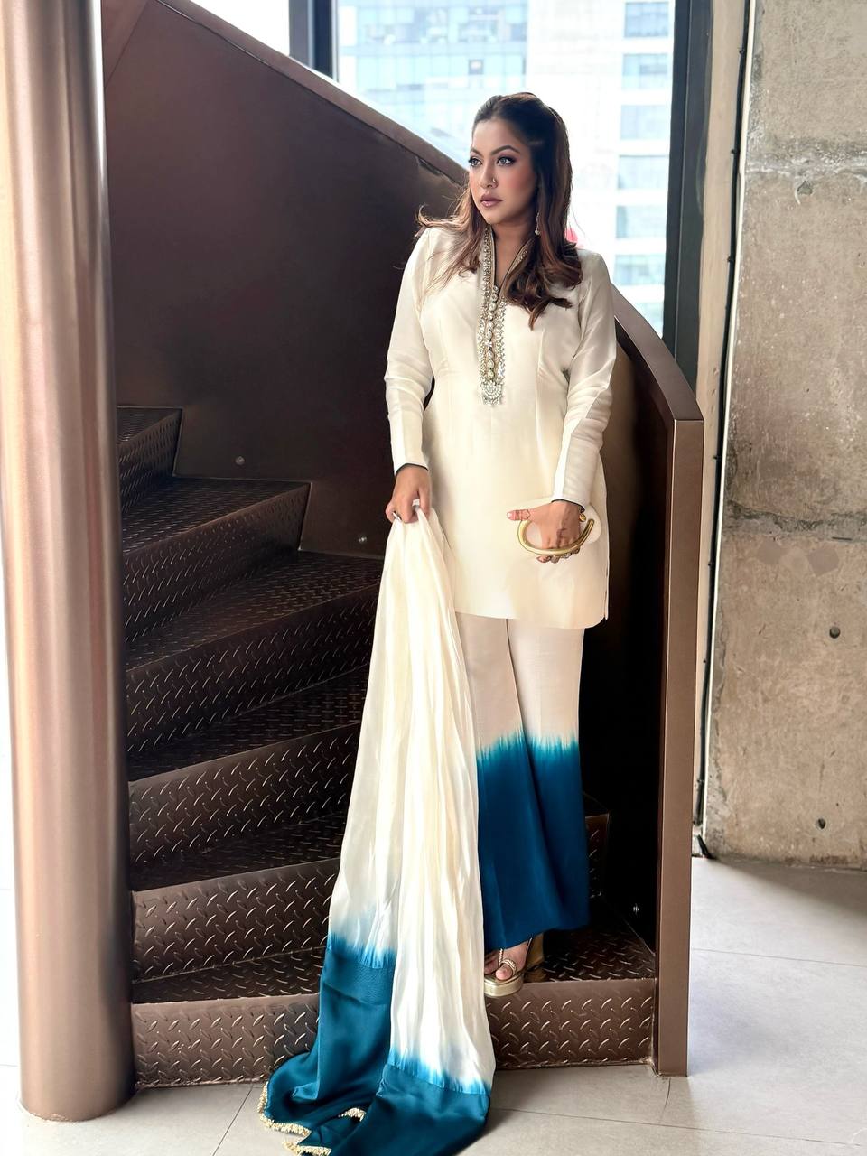 Dual Tone Palazzo & Dupatta ClothsVilla
