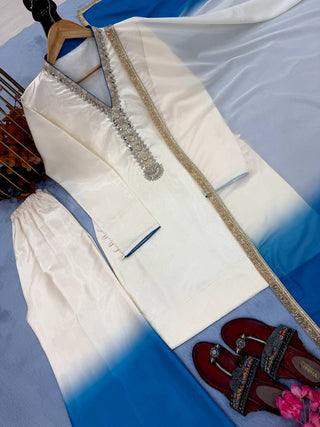Dual Tone Palazzo & Dupatta ClothsVilla