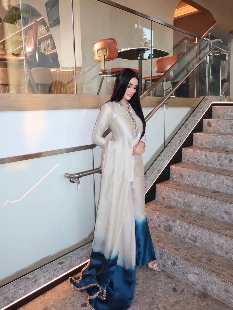Dual Tone Palazzo & Dupatta ClothsVilla