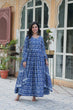 Load image into Gallery viewer, Dusty Blue Premium Readymade Kurti with Pant &amp; Dupatta Set – Elegant &amp; Comfortable! Clothsvilla