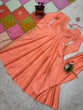 Load image into Gallery viewer, Dusty Orange Elegant Jalpari Silk Suit Set with Digital Print Dupatta