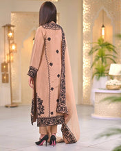 Load image into Gallery viewer, Dusty Orange Premium Designer Party Wear Top, Bottom &amp; Dupatta Set Clothsvilla